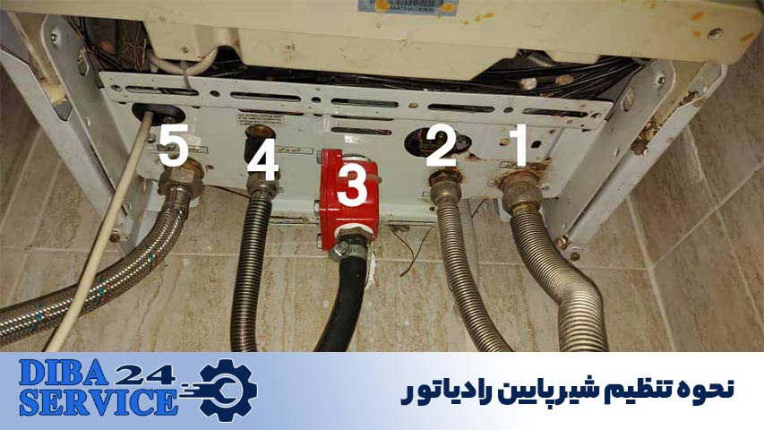 نحوه تنظیم شیر پایین رادیاتور