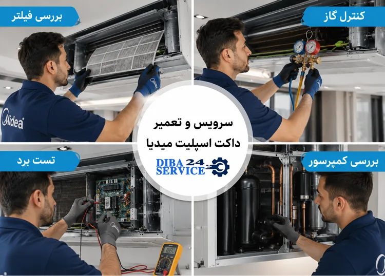 تعمیر داکت اسپلیت مدیا در تهران