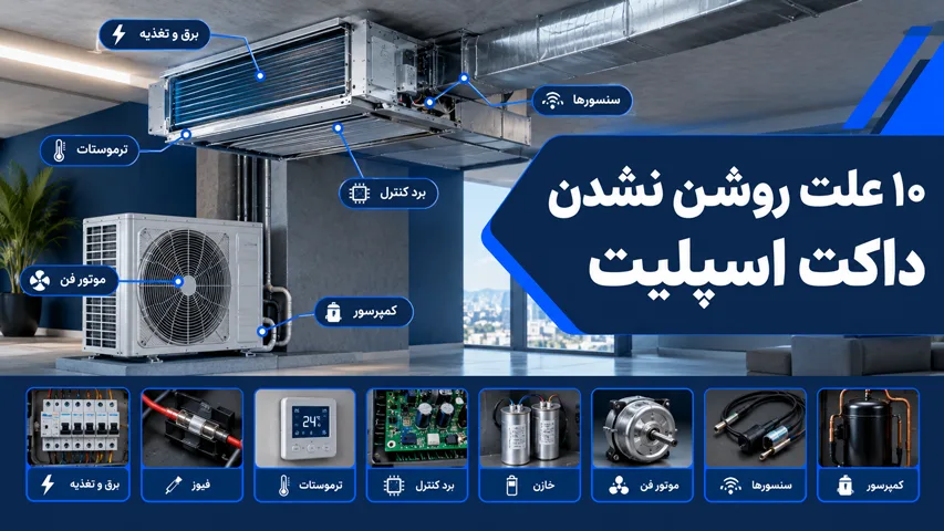 10 علت روشن نشدن داکت اسپلیت